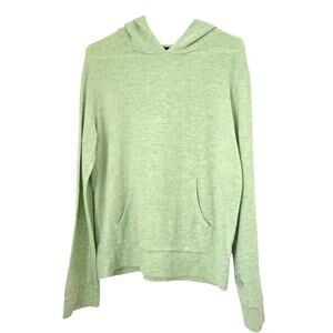 Monrow Spring Green Supersoft Hoodie L Cozy Quiet Luxury Athleisure